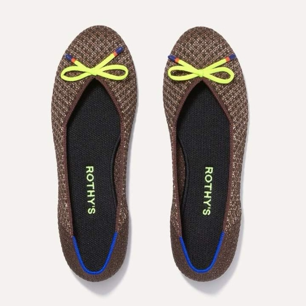 Rothy’s bronze metallic flats
